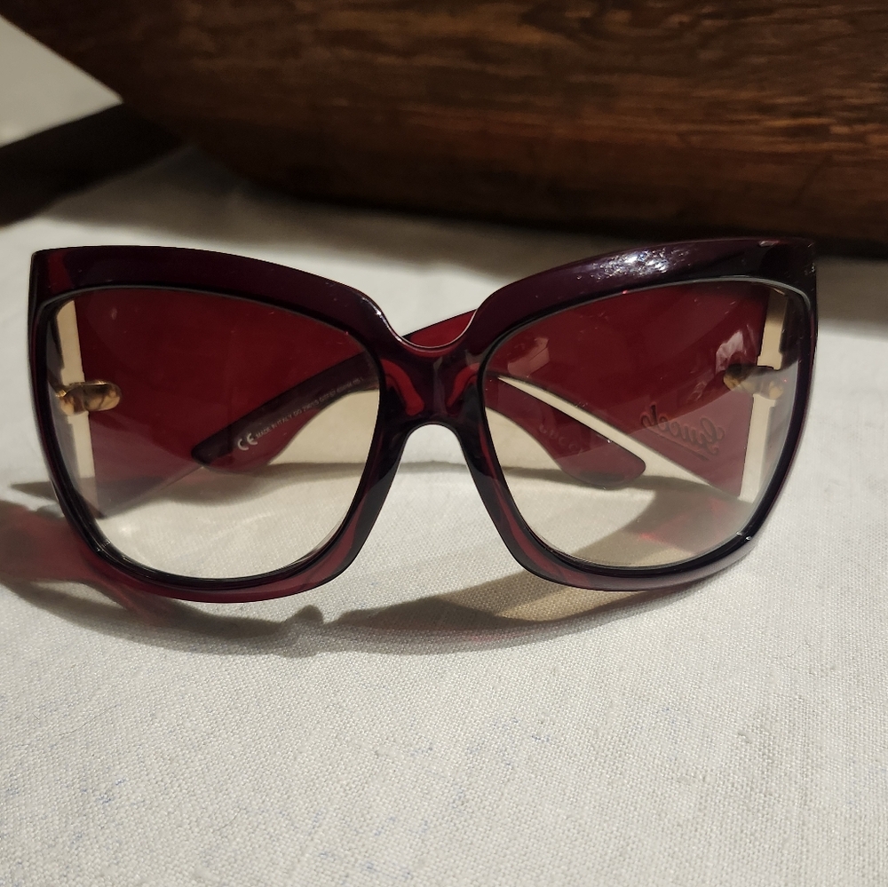 Vintage Gucci Red Y2K Sunglasses